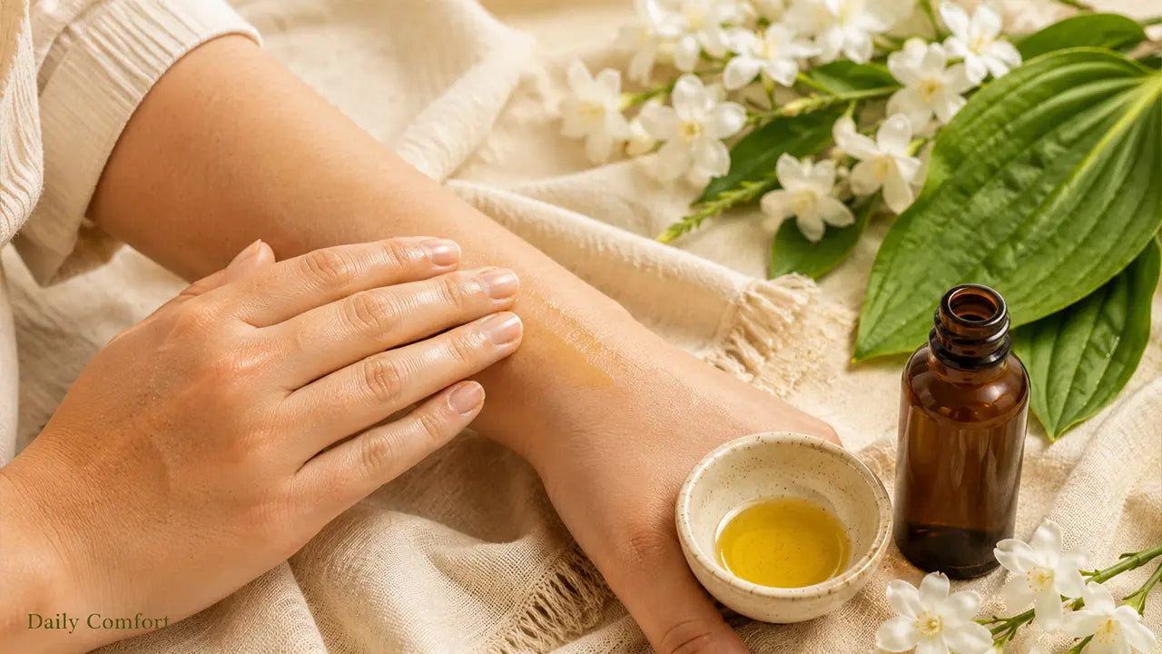 Natural skin repair oil for eczema, psoriasis and dry, flare-prone skin