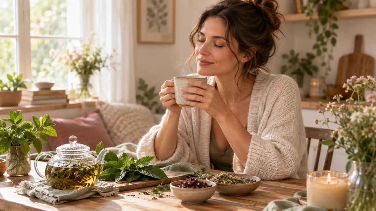 Tea for hormonal imbalance, gentle herbs to sip each day