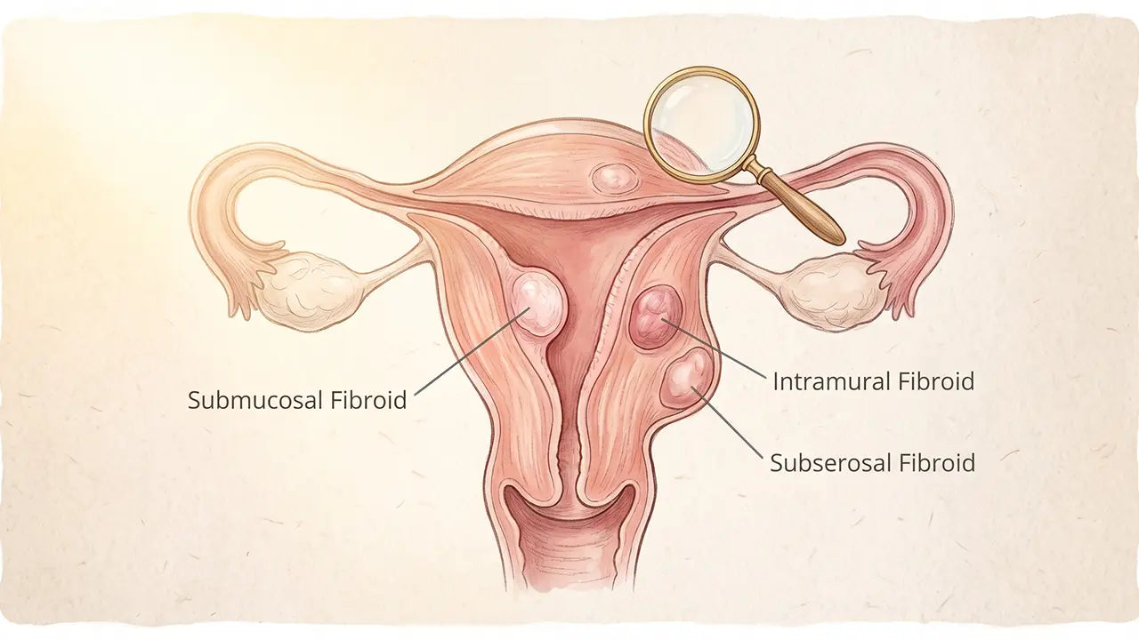 Warm cup of fibroid tea with wild yam, periwinkle and ginger for womb health support