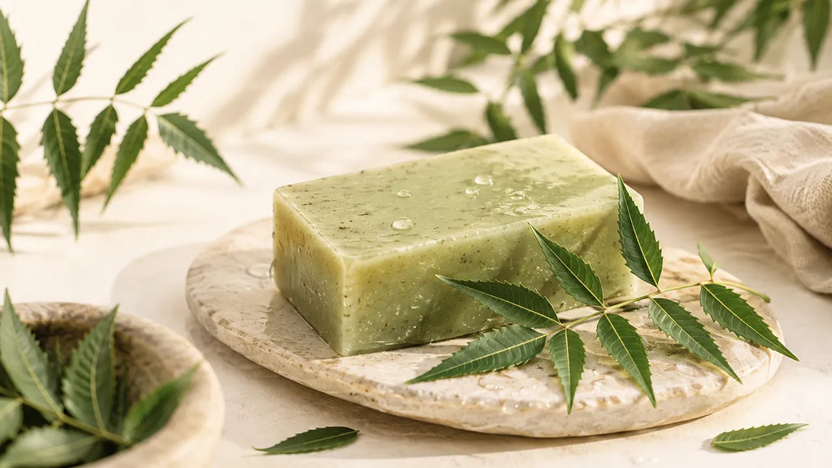 Neem soap, nature's answer to oily, acne-prone skin