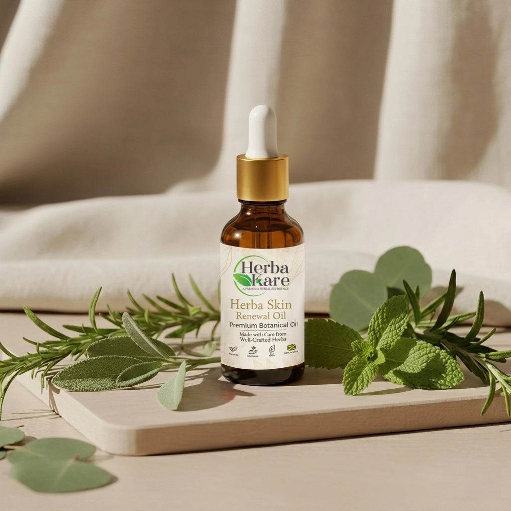 Herba Care Skin Renewal Oil: Natural Body Oil for Eczema and Psoriasis